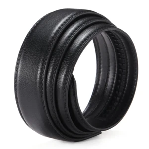 35 mm Men Ratchet Leather Belt No Buckle, Ratchet Waist Belt for Replacement - Picture 1 of 10