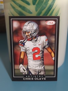 2022 Sage Artistry Chris Olave Rookie RC #39 Ohio State New Orleans Saints