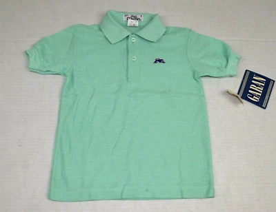 Vintage Kids Garan Shirt Size 6 1984 Turquoise Collared polo Made USA NWT - Image 1 of 4