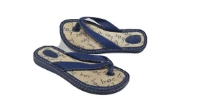 BOC by Born Women's Blue Thong Sandals Flip Flop Slides Size 10/42 Summer Flats - Picture 1 of 8