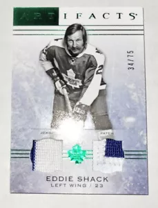 14/15 Artifacts Eddie Shack Dual Jersey Patch /75 #30 Vintage - Picture 1 of 1