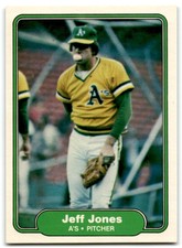1982 Fleer Jeff Jones Oakland Athletics #94