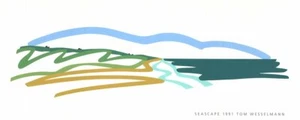 TOM WESSELMANN Seascape II 14.25" x 35.75" Serigraph 1991 Pop Art Blue, Green Si - Picture 1 of 1