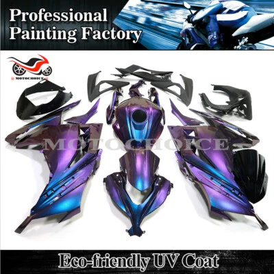 Kit de carenado + cubierta de tanque para Kawasaki Ninja 300 2013-2017 azul camaleón púrpura Foto 1 de 4