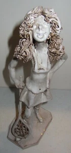 Vintage DINO BENCINI Italian Figurine Tennis Player Signed Art Clay Sculpture - Picture 1 of 9