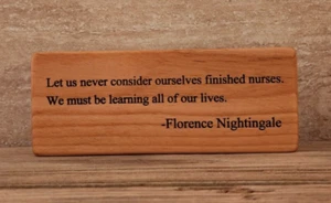 Insegna Citazione Ispirazione Nignolo Firenze, Regalo Infermiera, Fatta a Mano Personalizzata - Foto 1 di 5