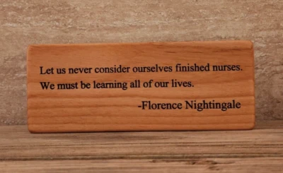 Florence  Nightingale Inspirational Quote sign,  Nurse gift,  handmade custom - Image 1 of 4