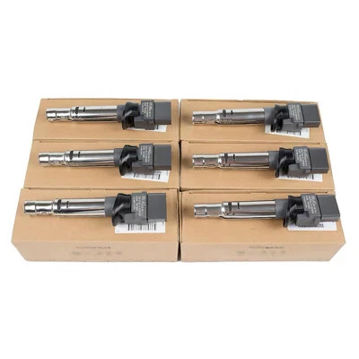 Juego de 6 bobinas de encendido OE UF531 para Porsche Passat VW 04-08 V6 3,0 L 3,2 L 3,6 L Foto 1 de 4