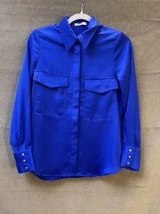 Sheike Women Long Sleeve Blouse With Shoulder Pats. Size 6 - Picture 1 of 10