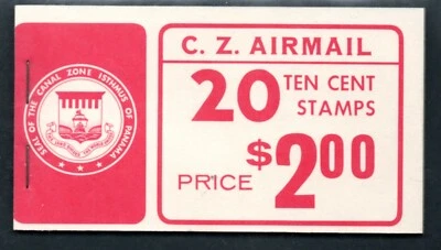 Canal Zone Scott #C48a Booklet with 5 panes of 4, Complete booklet - Image 1 of 2