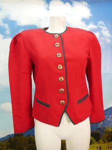 Hammerschmid rot Loden mit Wienernaht hinreisende Trachtenjacke Jacke Gr.38 - Bild 1 von 7