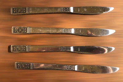 Imperial International CORTINA - Lote de 4 cuchillos - Cubiertos de acero inoxidable Corea IIC Foto 1 de 4