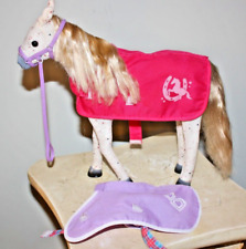 My Life As 12" Foal Horse Speckled American Girl Poseable Legs Harness/Rope/2 bl