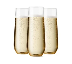 TOSSWARE POP 9oz Flute Premium Quality Recyclable Unbreakable & Crystal Clear... - Picture 1 of 3