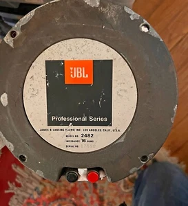 1-JBL 2482 16-OHM ALNICO Horn Driver w/ OEM JBL Diaphragm - Picture 1 of 1