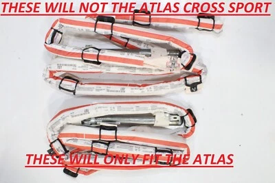 18 19 2020 2021 2022 2023 VOLKSWAGEN ATLAS LH & RH ROOF AIRBAGS SET OEM AIR BAGS - Image 1 of 2