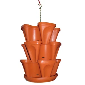 STAPELBARER OUTDOOR GARTEN PFLANZTOPF Blumenübertopf - SP-18 LARGE - Bild 1 von 2
