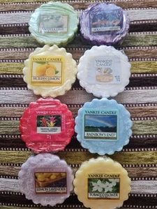 YANKEE CANDLE Various Summer Wax Melt Bundle x 8 Some Rare Deerfield Labels. New - Picture 1 of 2