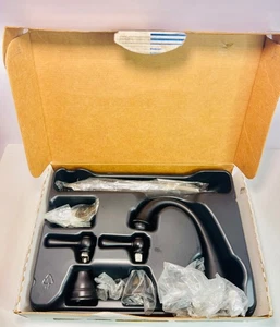 Moen T6123WR Kingsley Wrought Iron 2 Handle High Arc Bathroom Faucet - Picture 1 of 9