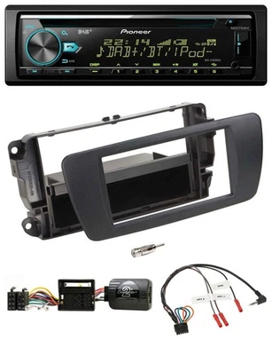 Pioneer DAB Lenkrad CD USB Bluetooth Autoradio für Seat Ibiza nitschwarz - Bild 1 von 4