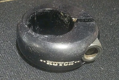 Abrazadera de tija de sillín estampada HUTCH Old School BMX Freestyle años 80 ¡NEGRA ORIGINAL!! Foto 1 de 2