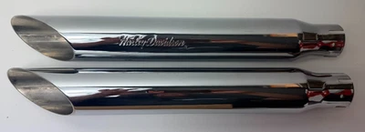 Harley Davidson OEM Muffler Exhaust 1995 FXD Screaming Eagle 80067-95 Set of 2 - Image 1 of 4
