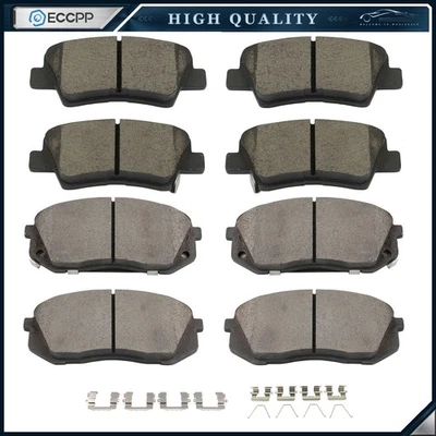 Kit de pastillas de freno delanteras traseras de cerámica para Kia Optima Hyundai Elantra GT Veloster Soul Foto 1 de 4