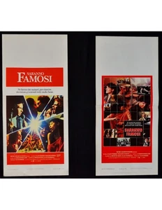 lotto 2 locandine SARANNO FAMOSI Fame Musical Alan Parker Lee Curreri Cara B287 - Imagen 1 de 1