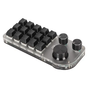 Programmable Keyboard 3 Knobs 15 Keys RGB BT DIY Mechanical Gaming Keypad For CB - Bild 1 von 22