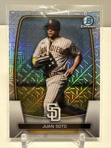 2023 Bowman - Juan Soto #52 Chrome Mojo Refractor San Diego Padres - Picture 1 of 2