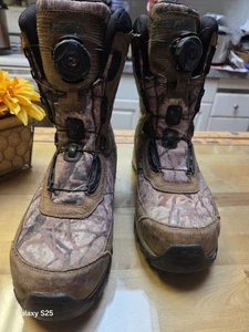 👀Cabela's Vibram Camouflage Leder Gore Tex Wandern Jagd Stiefel US Größe 10M👀 - Bild 1 von 19