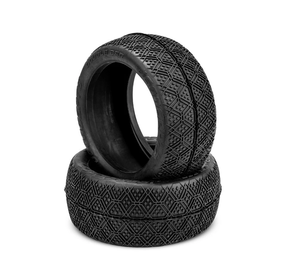 Jconcepts Double Bar 1/8 Truggy Truck Tires Green Compound 411702 - Image 1 of 1