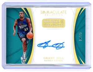 2017-18 Panini Immaculate Marks of Greatness Autograph #MG-GHL Grant Hill 34/75 - Bild 1 von 2