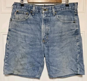 Pantalones Cortos de Jean Carhartt Para Hombre 34 Medida 33/34 Azul Denim Carpintero - Imagen 1 de 9