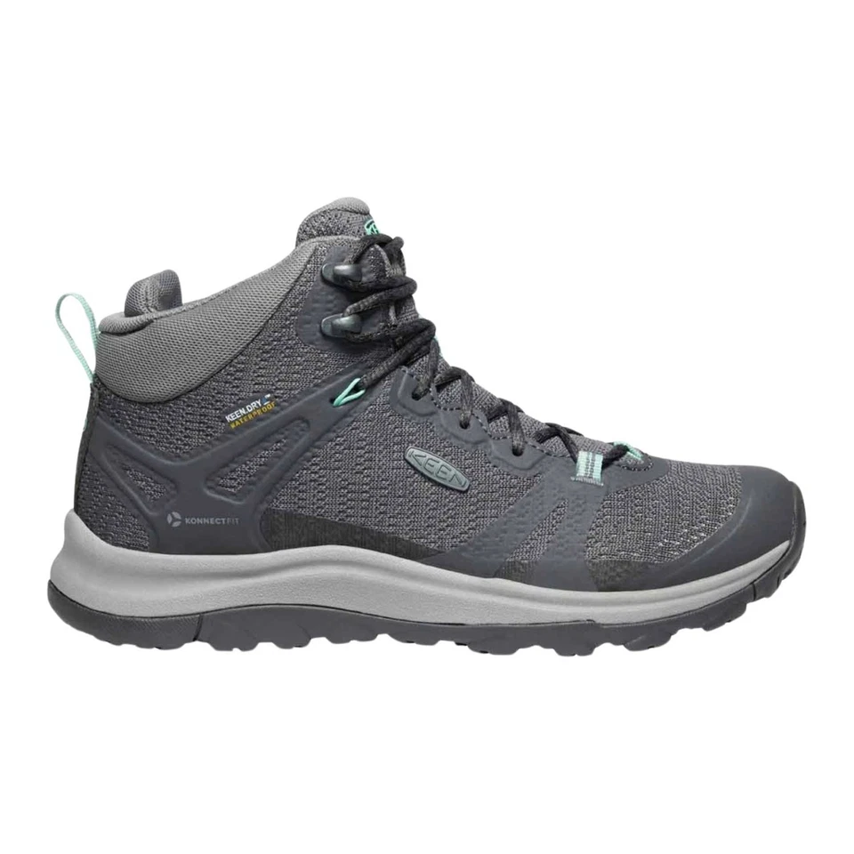 Damen-Trekkingstiefel Keen Terradora II Mid WP wasserdicht grau 42