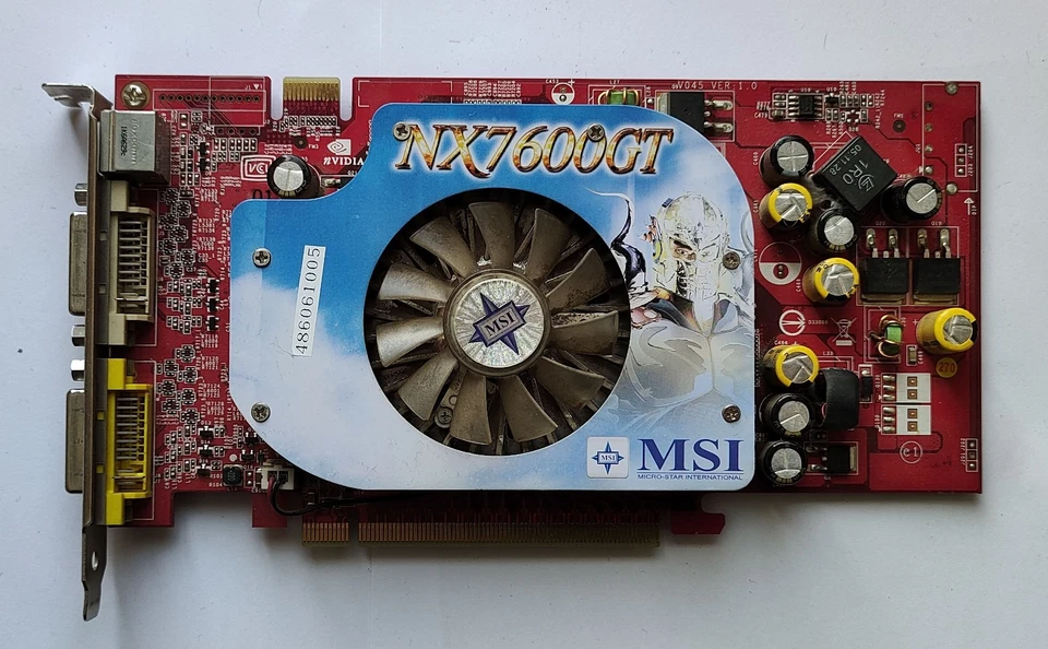 MSI NX7600GT-T2D256E nVidia GeForce 7600GT 256MB PCI-Expess VGA Card - Test OK! - Image 1 of 4