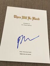 PAUL THOMAS ANDERSON SIGNED AUTOGRAPH MOVIE SCRIPT THERE WILL BE BLOOD BECKETT E