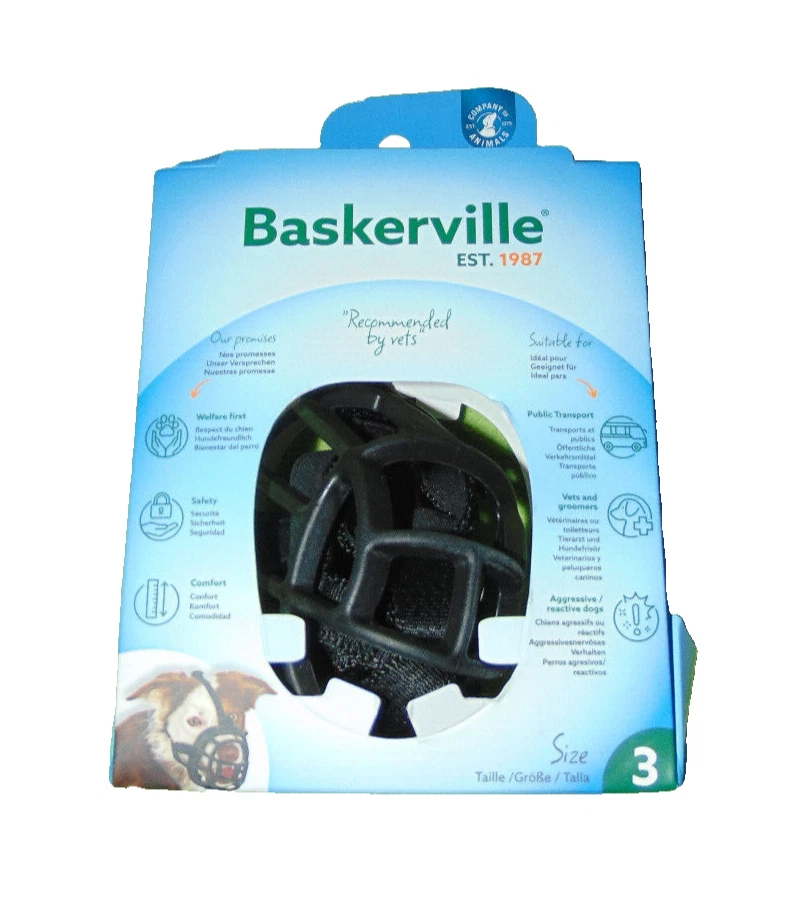 Size 3 Ultra Muzzle for Dogs Baskerville