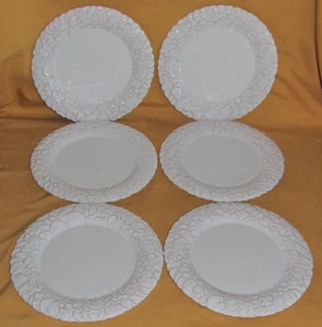 Série de 6 assiettes à dessert faïence Atelier de Segries Moustiers décor relief - Imagen 1 de 9