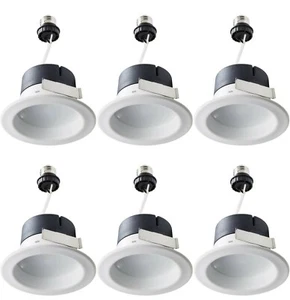 Philips LED Spotlight Downlight 4" Retrofit Soft White Light Medium Base - 6 Pak - Picture 1 of 4
