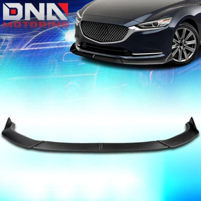 Матовый черный спойлер-разветвитель кромок переднего бампера для Mazda 2019-2021 годов выпуска 6 3 шт. - Изображение 1 из 4