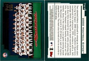 2001 Topps Baseball Card 769 MONTREAL EXPOS TEAM CARD