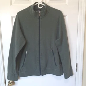 Patagonia Herren Grün Bio Baumwolle Full Zip Jacke Pullover Oberteil Freizeit Gr. M - Bild 1 von 5