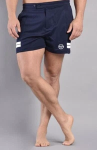 Sergio Tacchini SuperMac Navy Blue Tennis Shorts - (Football Casuals) - RRP £45 - Picture 1 of 2