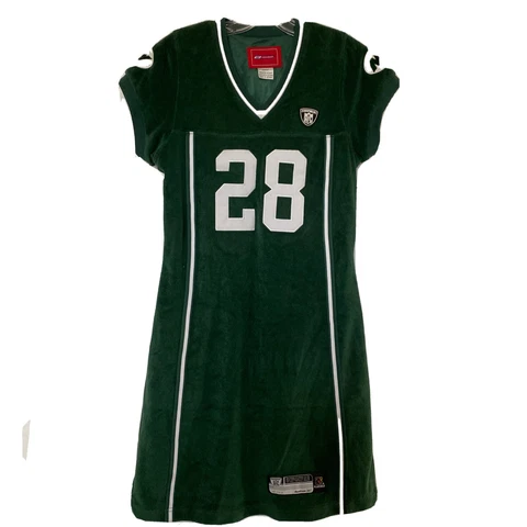 Reebok New York Jets Womens Jersey Dress Green Curtis Martin Size XL See Meas Cover