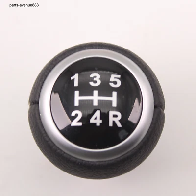 Pomo de cambio de marchas de cuero de 5 velocidades para Subaru Impreza Wrx Sti Outback 2009-2019 Mt Foto 1 de 4