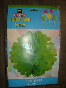 DG Party Green Flutter Ball 11" Dia.  NEW - Picture 1 of 2