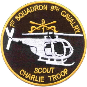 1st Squadron Charlie Scout Company 9th Cavalry Regiment Patch - Picture 1 of 6