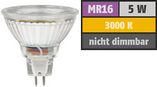 2x LED Spot MR16 GU5.3 Reflektor 400 Lumen 5W warmweiß = 50W Strahler Lampe warm