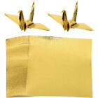  100 Sheets Papier Einseitiges Perlmutt-Origami Kind Golddekor